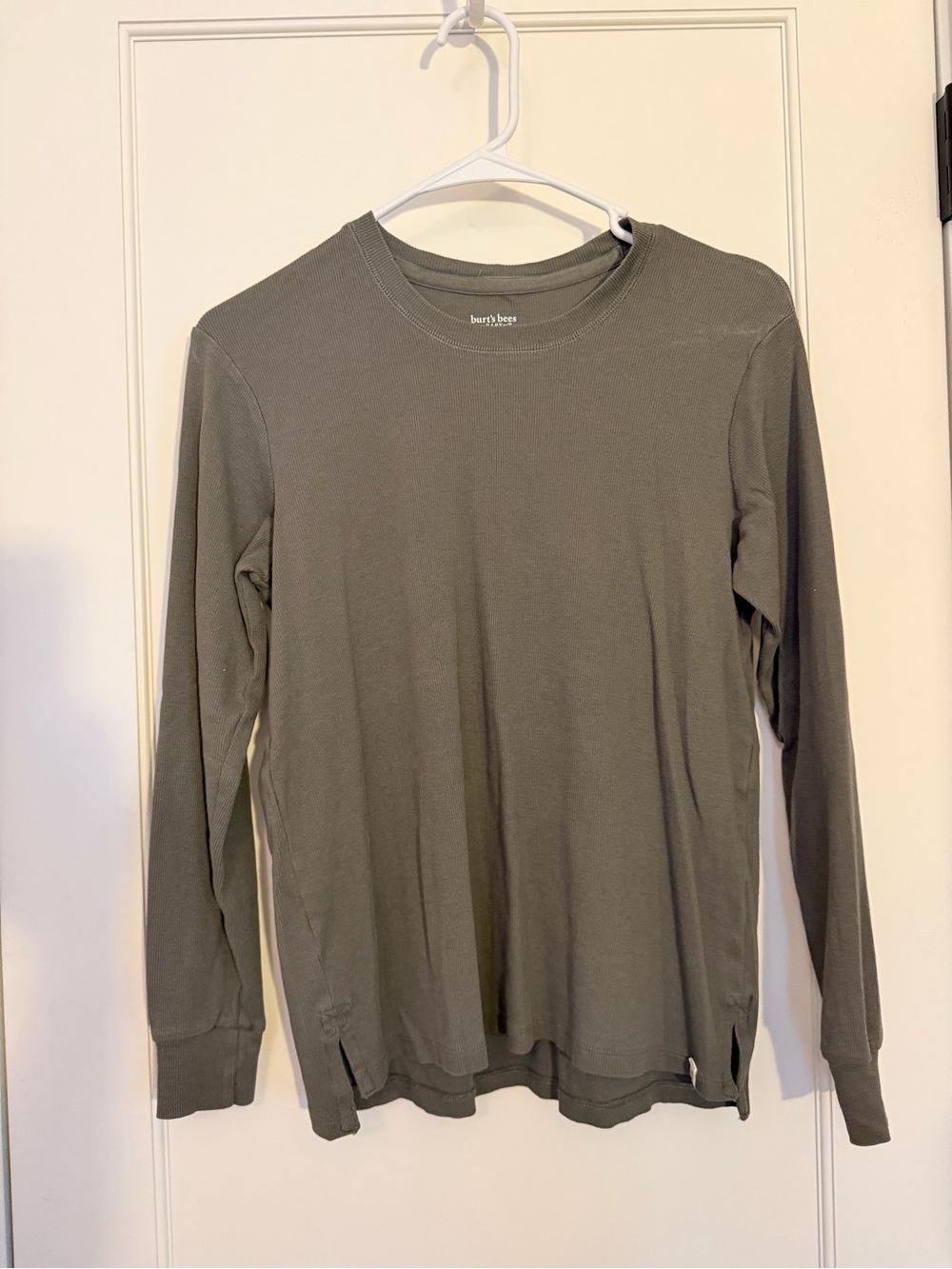 Burt's Bees Baby Crewneck Top in Olive